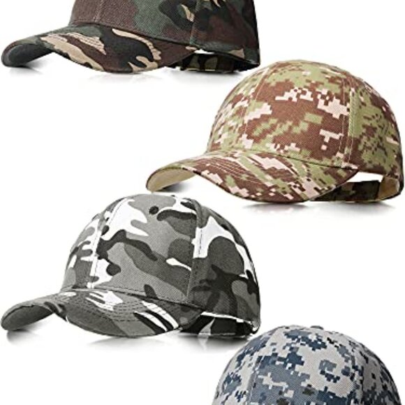 Military Camo Baseball Cap Adjustable Tactical Hat Outdoor Sports Unisex main image 6